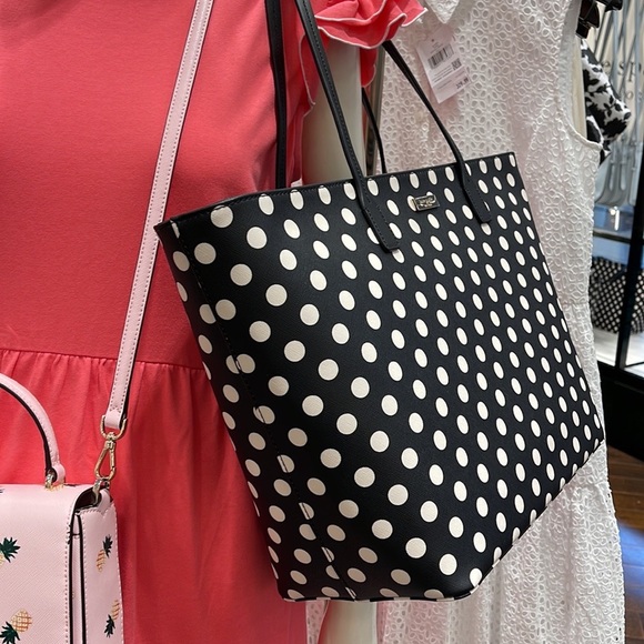 KATE SPADE SHORE STREET PICTURE DOT MARGARETA ZIP TOTE BLUE MULTI K6844 NWT $299 - Picture 12 of 16